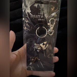 Attack On Titan Season 2 Keychain chibi-style Mikasa Ackerman NWT